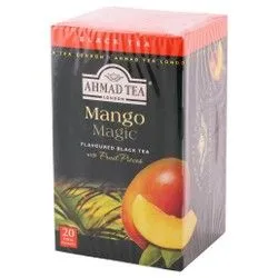 Ahmad Tea Mango Magic Black Tea Bags With Fruit Pieces - 20 Per Pack