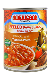 Americana Peeled Fava Beans With Oil & Tomato Paste - 400 Gr