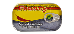 Founty Spiced Sardines In Vegetable Oil - 125 Gr