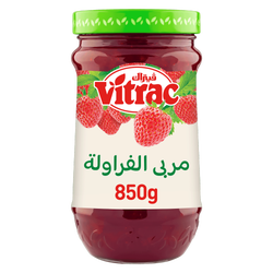 Vitrac Jumbo Strawberry Jam - Preservatives Free, Artificial Flavors Free, Artificial Colors Free - 850 Gr