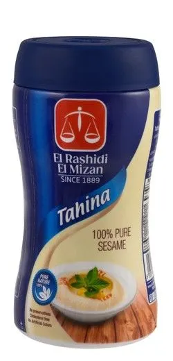 El Rashidi El Mizan Tahina - Preservatives Free, Cholesterol Free, Artificial Colors Free - 235 Gr