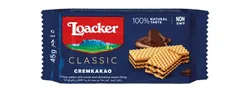 Loacker Classic Cremkakao Wafers Filled With Cocoa & Chocolate Cream - Gmo Free, Preservative Free, Hydrogenated Fat Free - 4