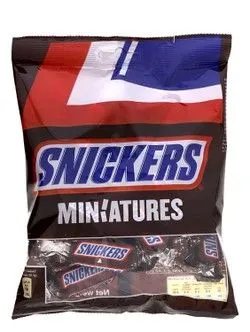 Snickers Miniatures Chocolate Bites Filled With Caramel & Peanuts (14 Pieces) - 150 Gr