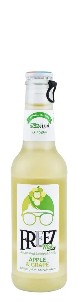 Freez Mix Carbonated Apple & Grape Drink Glass Bottle - 275 Ml