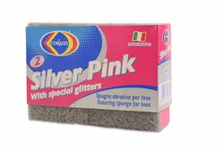 Corazzi Silver Pink Scouring Sponges - 2 Pieces