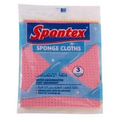 Spontex Sponge Cloths Very Absorbent - 3 Per Pack
