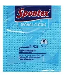 Spontex Sponge Cloths Very Absorbent - 5 Per Pack