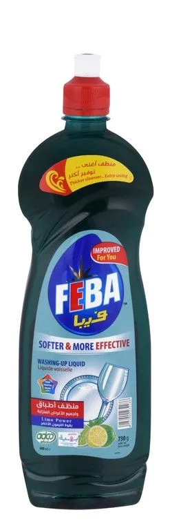 Feba Dishwashing Liquid Lime Scent - 680 Ml