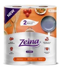 Zeina Classic Kitchen Towel Rolls - 2 Per Pack
