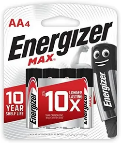 Energizer Alkaline Batteries 4Aa Max - 4Pc