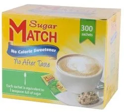 Sugar Match No Calorie Sweetener (300 Sachets) - 120 Gr