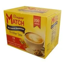 Sugar Match No Calorie Sweetener (200 Sachets) - 160 Gr