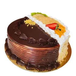 Medium Half & Half Cake