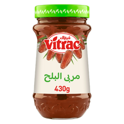 Vitrac Date Jam - Preservatives Free, Artificial Flavors Free, Artificial Colors Free - 430 Gr