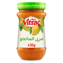Vitrac Mango Jam - Preservatives Free, Artificial Flavors Free, Artificial Colors Free - 430 Gr