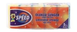 Speed Grooved Dishwashing Sponge - 5 Per Pack