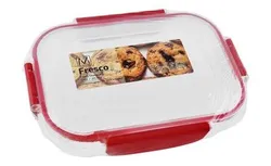 Fresco White & Red 0.6L Food Container - Bpa Free - 1 Pcs