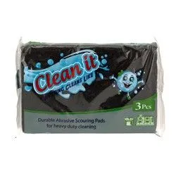 Clean It Heavy Duty Scouring Pads - 3 Per Pack