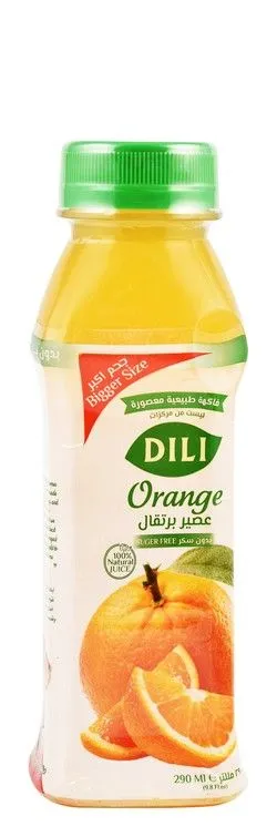 Dili Natural Orange Juice - Sugar Free - 290 Ml