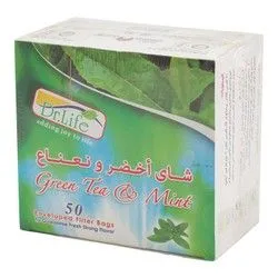 Dr. Life Mint Green Tea Bags - 50 Per Pack