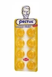 Pectol Fresh Cough Relief Candies Lemon & Honey Flavor With Vitamin C - 8 Per Pack