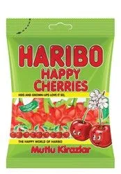 Haribo Happy Cherries Gummies - Artificial Color Free - 80 Gr