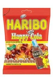 Haribo Happy Cola Gummy Candies - Artificial Colors Free - 80 Gr