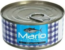 Mario Tuna Meat Chunks In Vegetable Oil & Brine - 140 Gr
