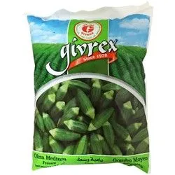 Givrex Frozen Medium Okras - 400 Gr