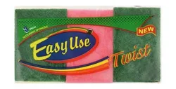 Easy Use Green & Pink Scouring Sponges - 3 Per Pack