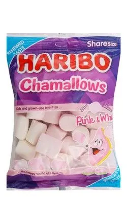 Haribo Chamallows Pink & White Marshmallows - 70 Gr