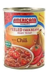 Americana Peeled Fava Beans With Chili - 400 Gr