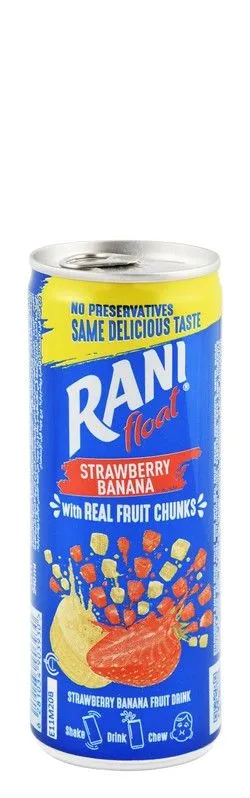 Rani Float Strawberry & Banana Juice - Preservatives Free - 240 Ml