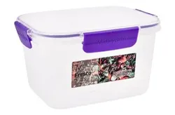 Fresco Clear & Purple 2.3L Food Container - Bpa Free - 1 Pcs