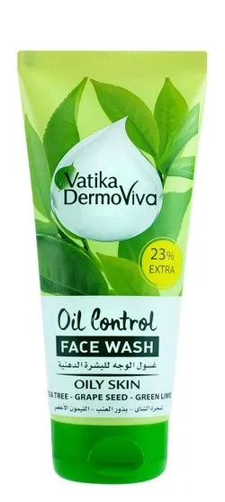 Dermoviva Oil Control Face Wash With Tea Tree, Grape Seed & Green Lime Extracts - 185 Ml