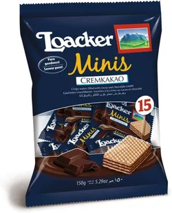 Loacker Minis Wafers With Cocoa And Chocolate Cream - 150G