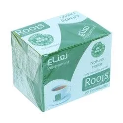 Roots Natural Peppermint Tea Bags - 20 Per Pack