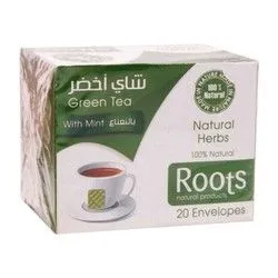 Roots Mint Green Tea Bags - 20 Per Pack