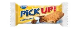 Pick Up Chocolate Bar Biscuits With Milk Cream - 28 Gr