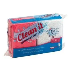 Clean It Non Scratch Scouring Pads - 2 Per Pack