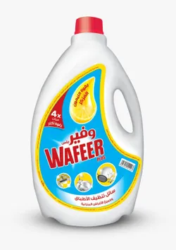 Wafeer Plus Dishwashing Liquid Lemon Scent - 4 Kg
