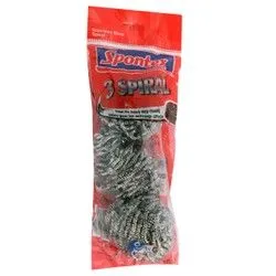 Spontex Scourer Spirals - 3 Per Pack