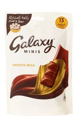 Galaxy Smooth Milk Chocolate Minis (12 Pieces) - 150 Gr