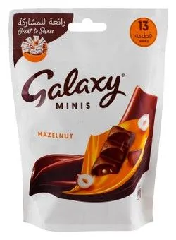 Galaxy Minis Chocolate Bars With Hazelnut (12 Pieces) - 150 Gr