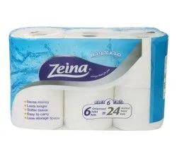 Zeina Soft Toilet Paper Rolls - 6 Per Pack