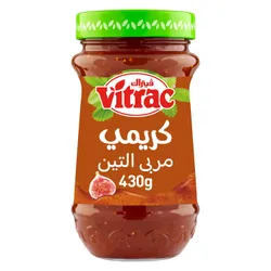 Vitrac Creamy Fig Jam - Preservatives Free, Artificial Flavors Free, Artificial Colors Free - 430 Gr