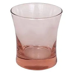 Pasabahce Azur Old Fashion Water Glasses Cup Set Pink - 6 Pieces