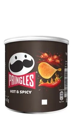 Pringles Hot & Spicy Potato Chips - 40 Gr