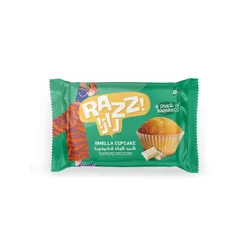Razz Vanilla Cupcake Filled With White Chocolate Cream - 1 Pcs