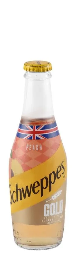 Schweppes Gold Peach Malt Beverage - Alcohol Free - 250 Ml